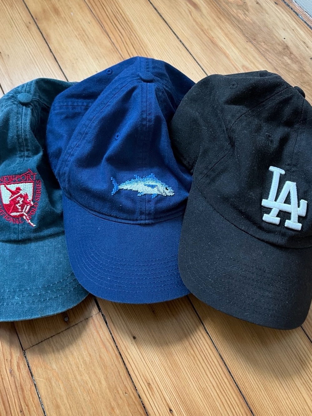 Embroidered Fish Navy Baseball Cap bundle